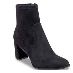 Marc Fisher Suede Lukie Black Booties